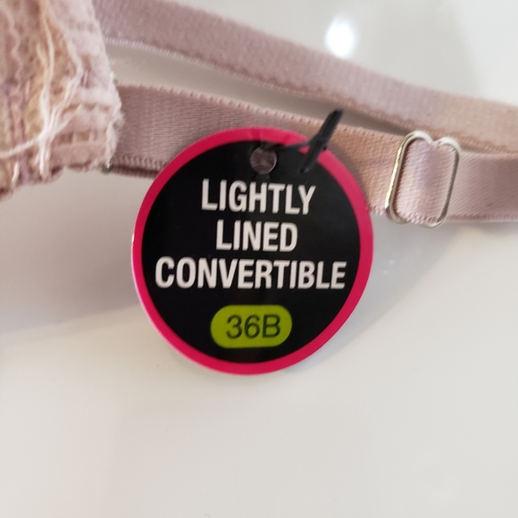 Rene Rofé Rose Pretty Lace Slight Padded Wire Bra Single Clasp Women's 36B NWOT - Picture 4 of 11